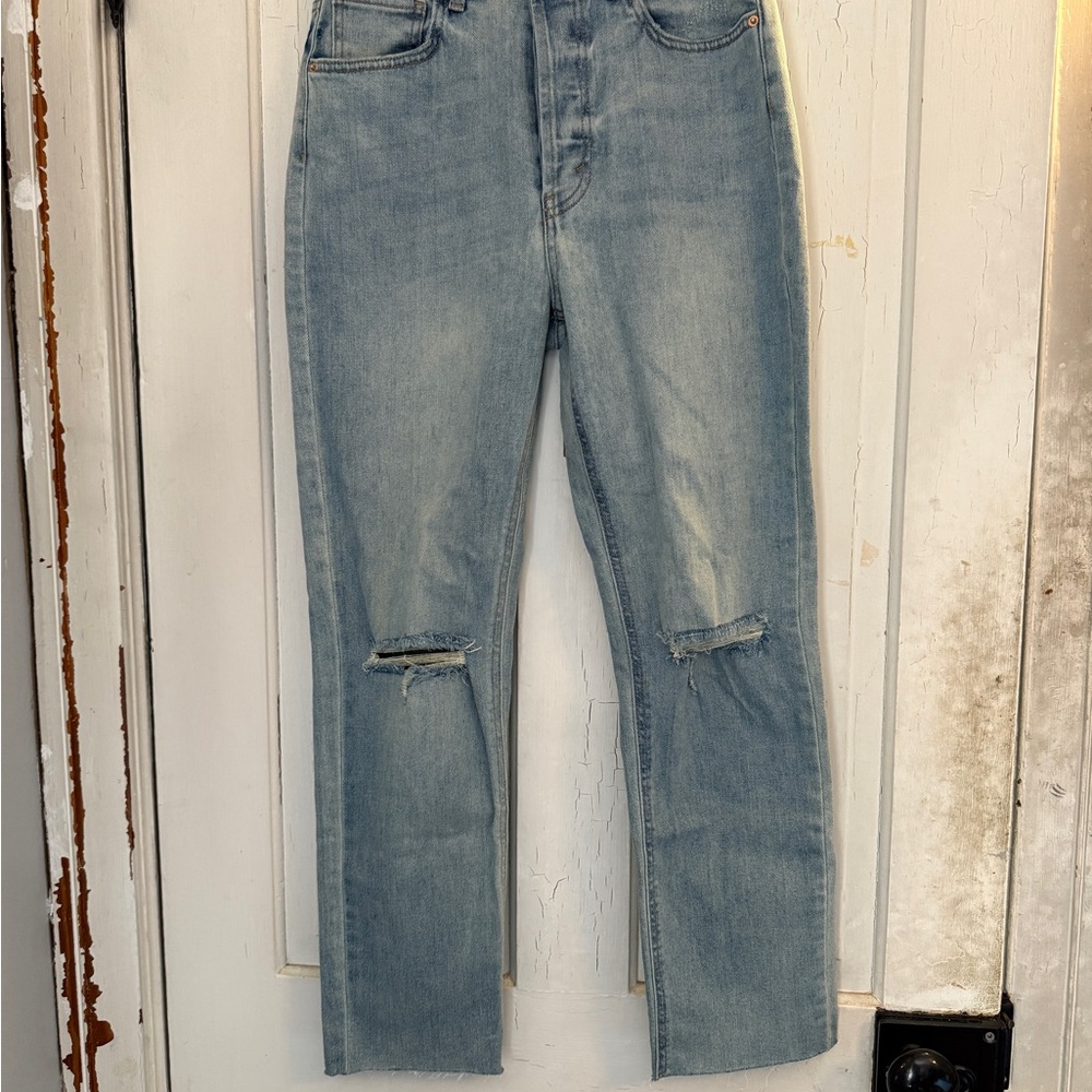 Wild Fable Blue Straight Leg Jeans High Waist